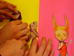 Image animation enfant papier découpé